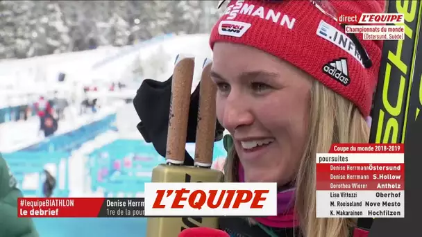 Herrmann «C&#039;était un rêve de devenir Championne du monde» - Biathlon - Mondiaux (F)