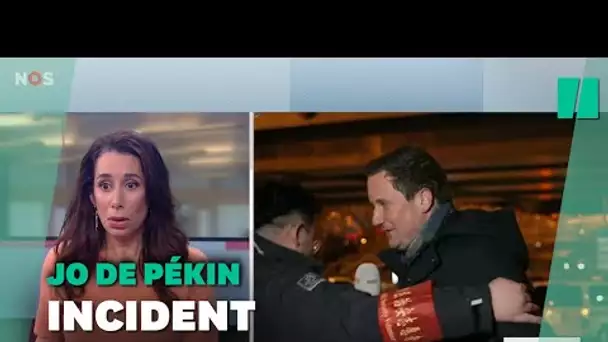 JO de Pékin: ce journaliste néerlandais interrompu en direct par un agent de sécurité