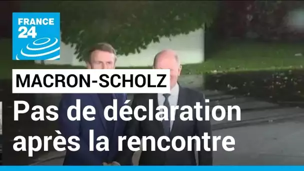 Emmanuel Macron reçoit Olaf Scholz : "Pas de déclaration" à l'issue de la rencontre • FRANCE 24