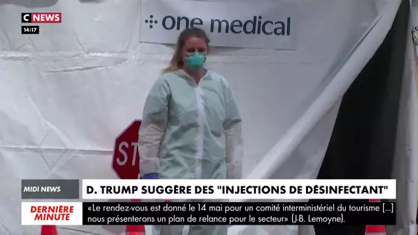 Donald Trump provoque un tollé en suggérant des "injections de désinfectant"