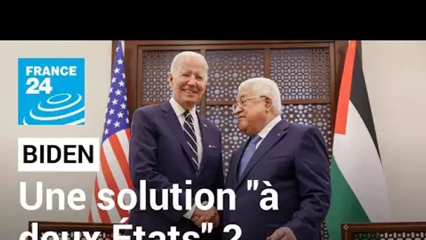 Dans les Territoires palestiniens, Joe Biden réaffirme son soutien à la solution "à deux États"