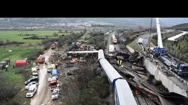 Tragédie ferroviaire en Grèce : près de 60 morts, le chef de gare avoue "une erreur" • FRANCE 24