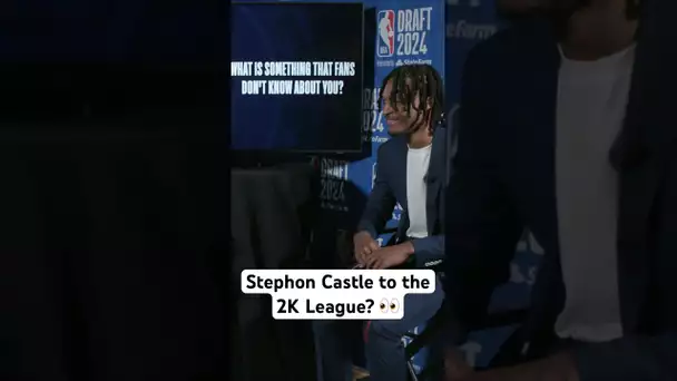 “I could have went pro” - Stephon Castle talks his NBA 2K skills! 🎮 | #Shorts