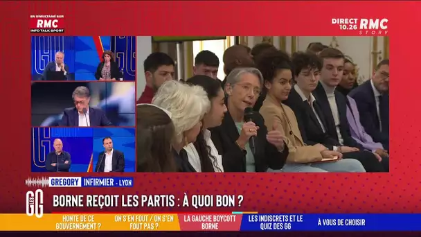 Borne reçoit les partis : "De quoi veut-elle parler ?" se demande Grégory !