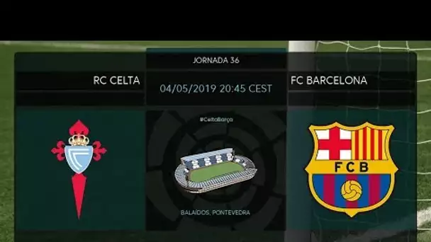 Calentamiento RC Celta vs FC Barcelona