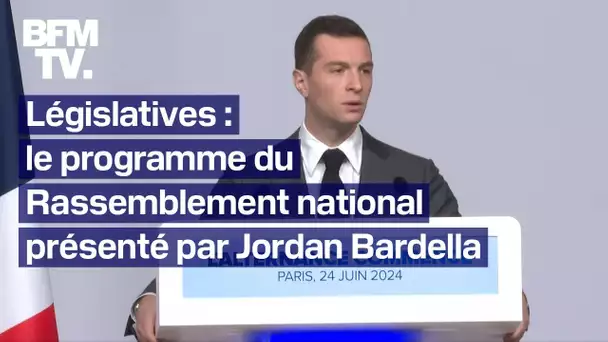 Pouvoir d'achat, éducation, binationaux: le programme du RN dévoilé par Jordan Bardella