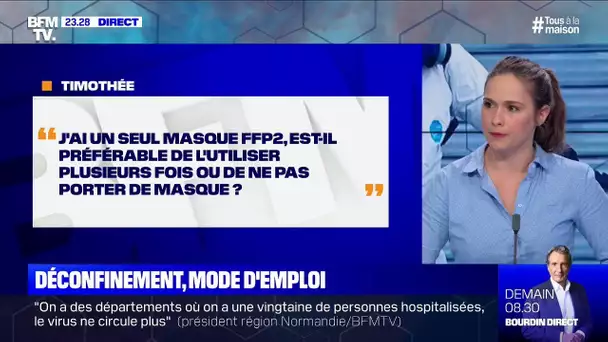 J'ai un seul masque FFP2. Puis-je le réutiliser? BFMTV répond à vos questions