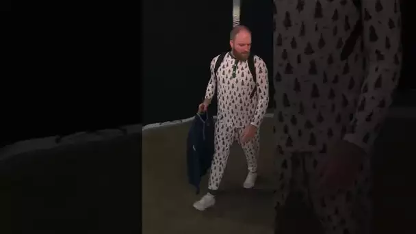 Coach Jenkins arrives in his Christmas pajamas | #Shorts