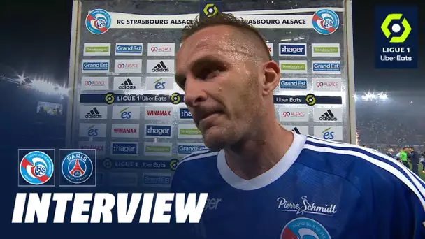 Interview de fin de match : RC STRASBOURG ALSACE - PARIS SAINT-GERMAIN (1-1)  / 2022/2023