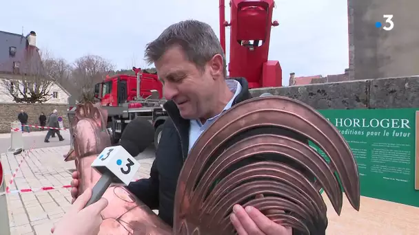 Maîche : le coq touché par la foudre a retrouvé le clocher de l'église