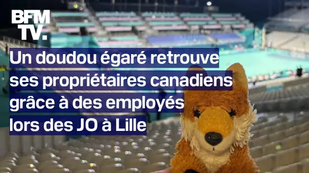 Jeux olympiques: grâce à des employés à Lille, des touristes canadiens retrouvent leur doudou