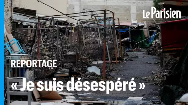 Le désarroi des marchands après l’incendie du marché à la ferraille