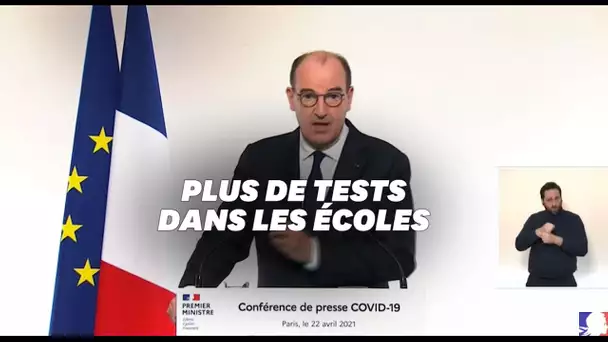 Castex annonce le protocole des réouverture des écoles avec de nouveaux tests