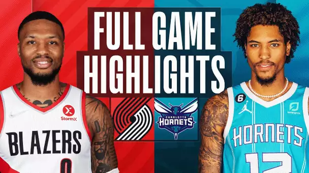 TRAIL BLAZERS at HORNETS | NBA FULL GAME HIGHLIGHTS | November 9, 2022