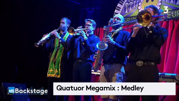 Quatuor Megamix : Medley en live pour Backstage au Nouvel Atrium