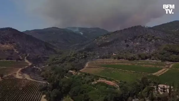 Les images des dégâts provoqués par l'incendie monstre dans le Var