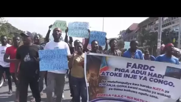 RD Congo : une manifestation contre la force est-africaine dispersée à Goma • FRANCE 24