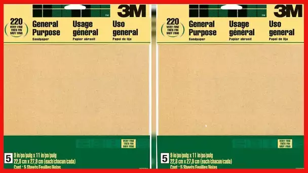 3M 9002NA-20-CC 9002 Sandpaper, 9 in x 11 in