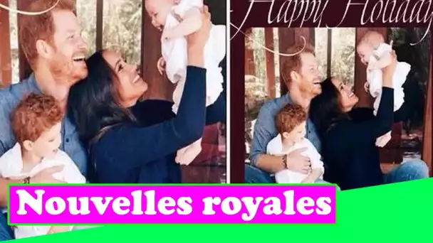 Enfin! Meghan et Harry offrent aux fans une nouvelle photo d'Archie et Lili pour la carte de Noël