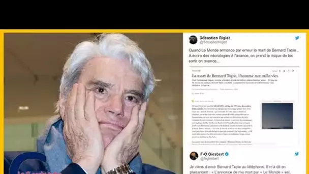 Bernard Tapie annoncé m0rt par Le Monde : sa drôle de réaction