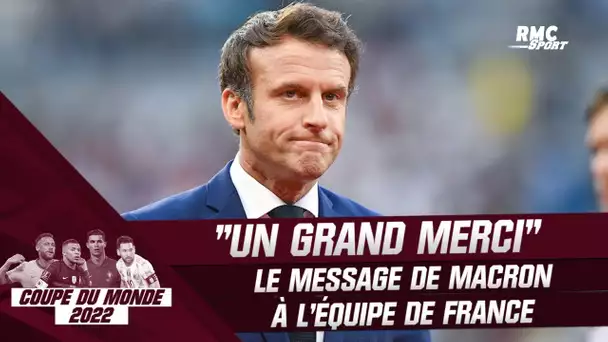 France 2-0 Maroc : "Un grand merci aux Bleus" le message de Macron aux joueurs de l'Équipe de France