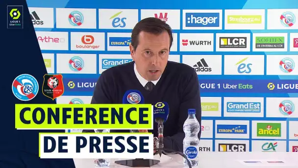 Conférence de presse RC STRASBOURG ALSACE - STADE RENNAIS FC (2-1) / 2021-2022