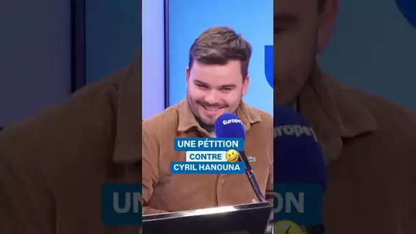 Une pétition dans le studio contre Cyril Hanouna 😂 #shorts #radio