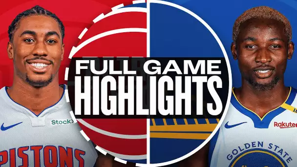 PISTONS at WARRIORS | NBA PRESEASON FULL GAME HIGHLIGHTS | October 13, 2024