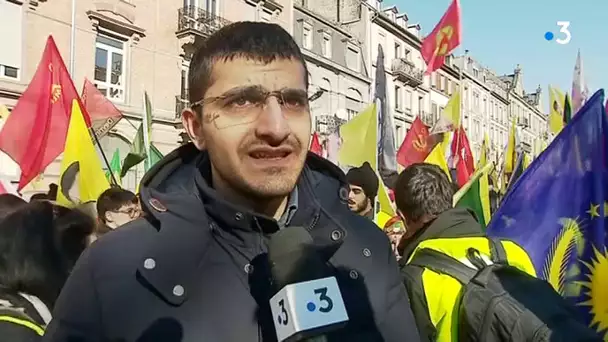 Manifestation kurde à Strasbourg / Itw de deux organisateurs