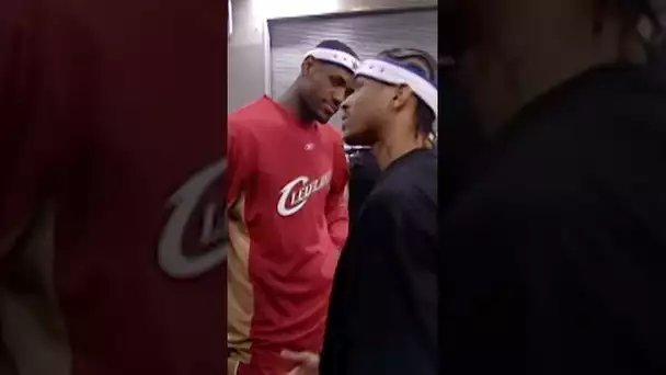 Allen Iverson and LeBron James Mic’d Up in the Hallway Before the 2005 All-Star Game