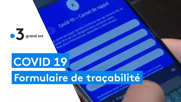 Covid 19 : un formulaire de traçabilité dans les restaurants