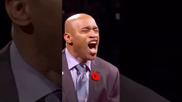 Raptors fans stand to their feet ahead of Vince Carter’s jersey retirement! 🔥🙌|#Shorts