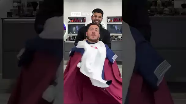 🤣 Ce coiffeur pranke Eden Hazard avec un maillot de Tottenham !  #Shorts