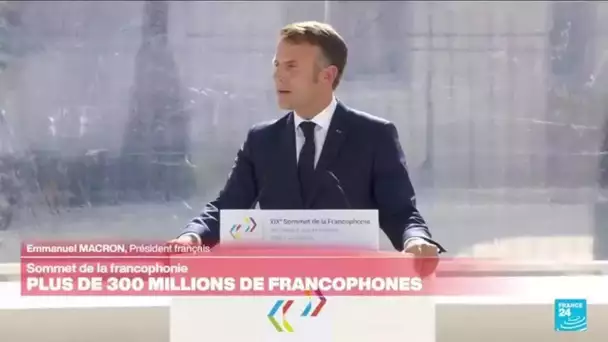 Macron veut que la Francophonie soit un "espace d'influence diplomatique" • FRANCE 24