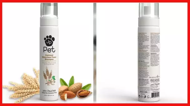 Oatmeal Waterless Foam - Grooming for Dogs and Cats, Soothe Sensitive Skin Formula with Aloe