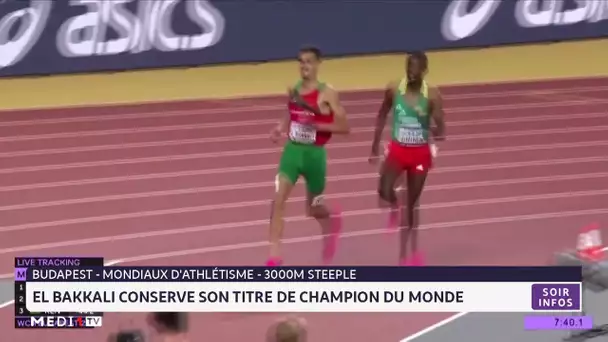 3000 m steeple : Soufiane El Bakkali conserve son titre de champion du monde