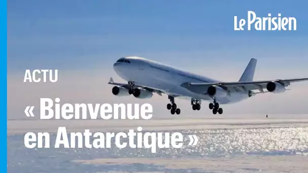 Un Airbus A340 se pose en Antarctique, une première historique critiquée sur les réseaux