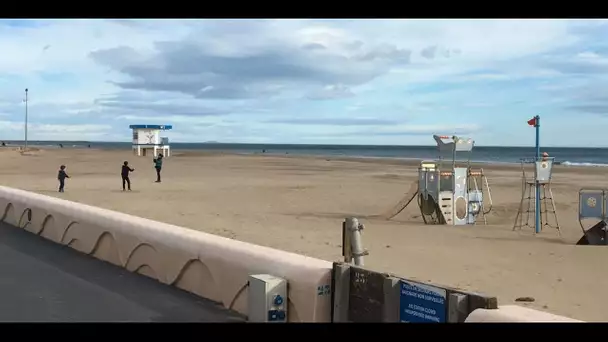 Météo : à Narbonne-Plage, les vacanciers profitent des températures printanières