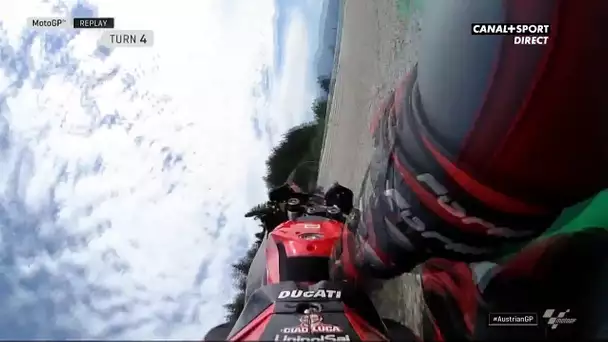 Danilo Petrucci chute lors des Q2 du Grand Prix d'Autriche