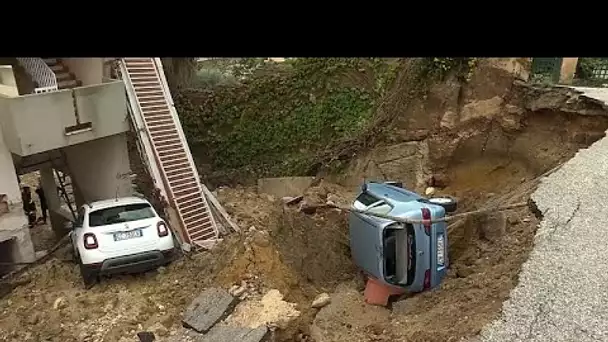 Italie : dégâts importants après de fortes pluies en Sicile