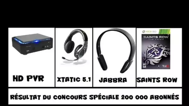 Annonce des Gagnants du concours 200 000 abonnés + surprise