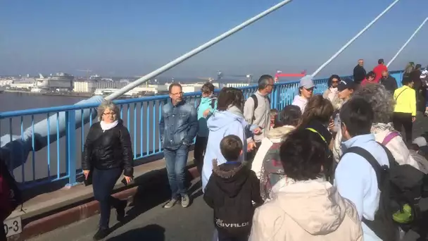 Le pont de Saint-Nazaire piéton