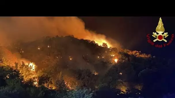 Italie : incendies et canicule en Sicile, violents orages dans le Nord