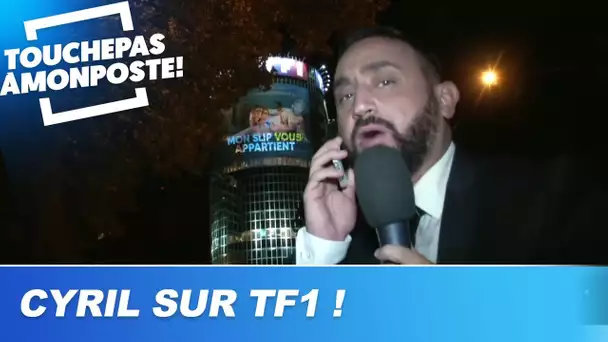 Cyril Hanouna se projette sur la tour TF1