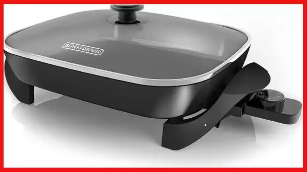 Black & Decker SK1215BC Family Sized Electric Skillet, Black