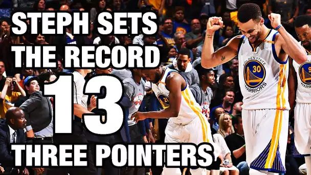 Steph Curry's Record Breaking 13 3-Pointers