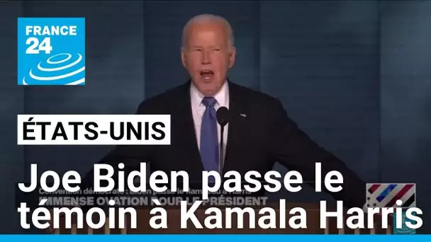 Joe Biden passe le témoin à Kamala Harris et vante les réussites économiques de son administration