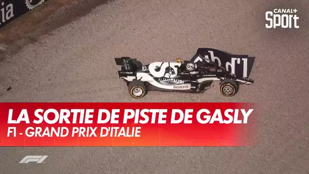 La sortie de piste de Pierre Gasly en qualification sprint