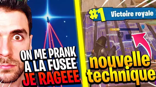 ON ME PRANK À LA FUSÉE JE RAGE & NOUVELLE TECHNIQUE ! Fortnite Top1 Battle Royale