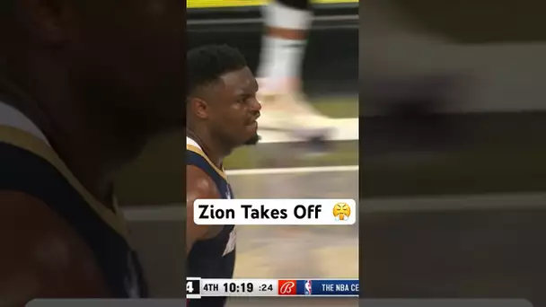 Zion William Skies For The Alley-Oop Slam! 👀🛫| #Shorts